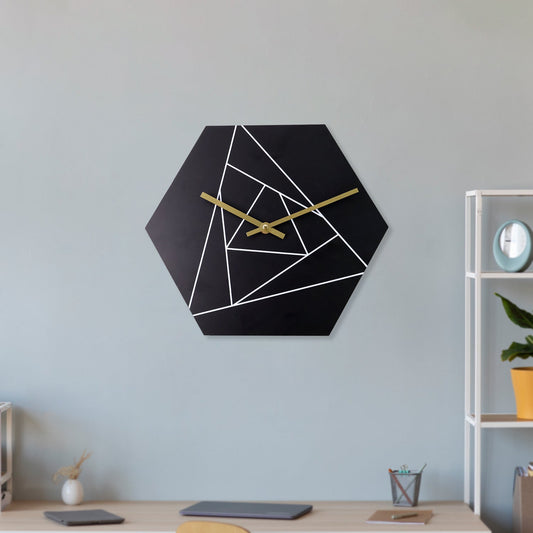 Geometric Accent Wall Clock