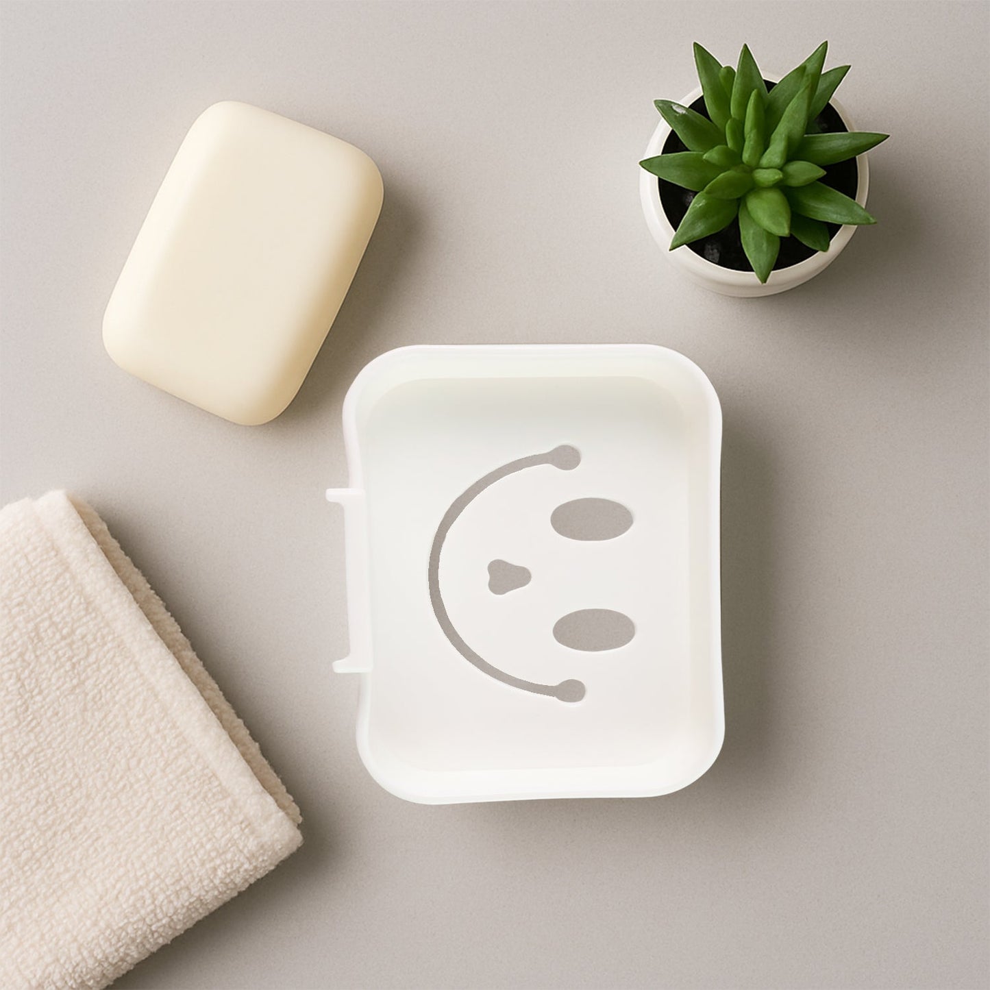 Self Adhesive Wall Mounted Soap Dish Holder (1 Pc)