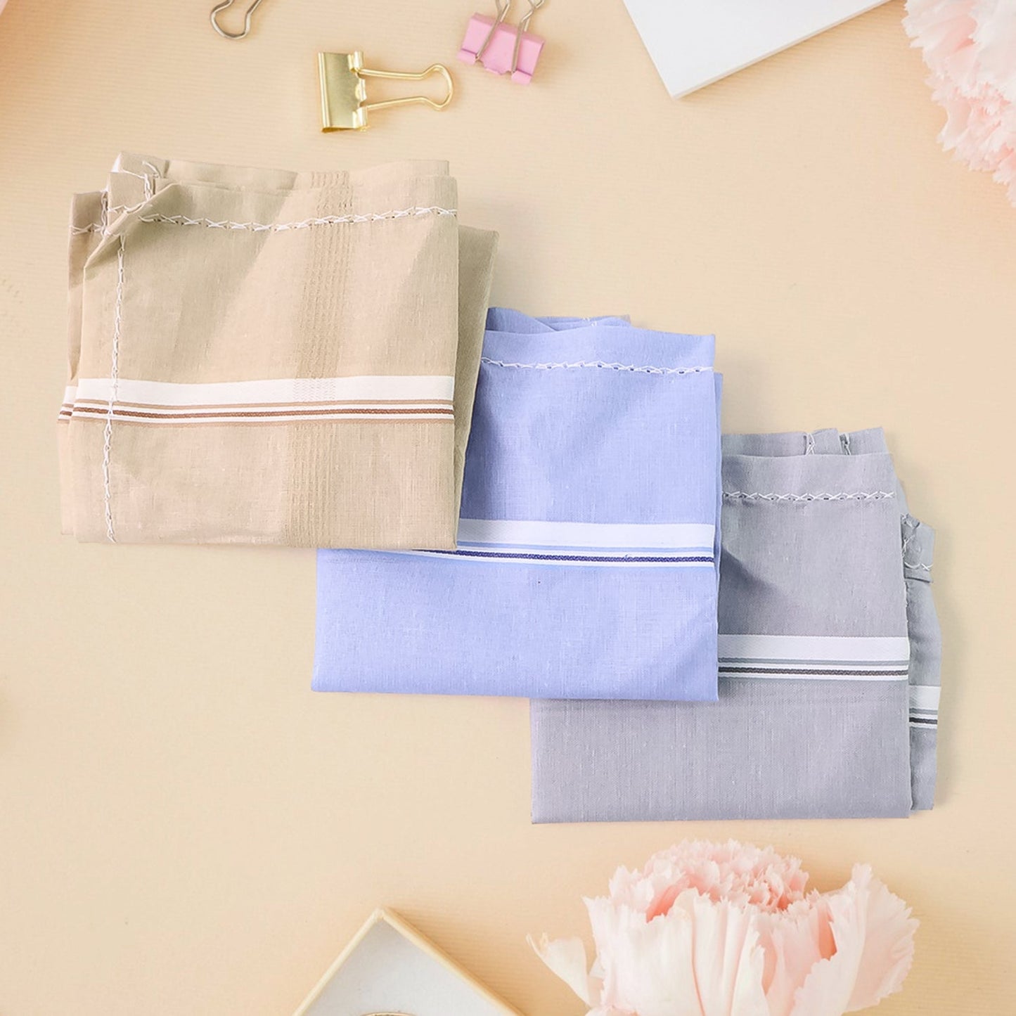 Premium Quality Soft Cotton Men’s Handkerchief (40x40 cm / 1 Pc)